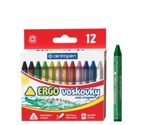 Voskovky CENTROPEN 9531/12 barev trojhranné