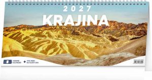 Kalendář stolní Krajina 2027 – 14denní, 33cm x 14,5cm, PGS-36898