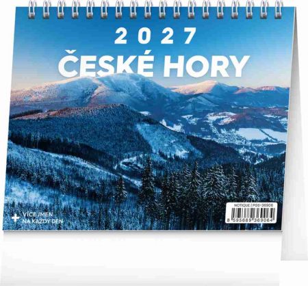 Kalendář stolní České hory 2027, 16,5cm x 13cm, PGS-36906