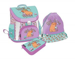 Školní set LizzyCard Capybara, 3dílný
