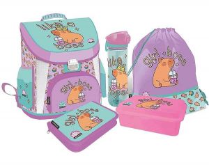 Školní set LizzyCard Capybara, 5dílný