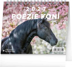 Kalendář stolní Poezie koní 2027, 16,5cm x 13cm, PGS-36872