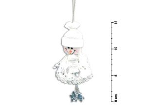 Sněhulák stříbrný 15cm YX-09565D1S