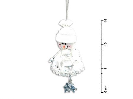 Sněhulák stříbrný 15cm YX-09565D1S