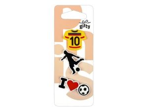 Gifty - Silikonová sada 3 pinů fotbal 2