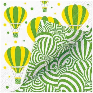 Ubrousky PAW Dekor L Duo (20ks) Striped Balloons