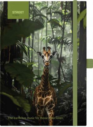 Blok ANIMALS Giraffe A5 linka s gumou