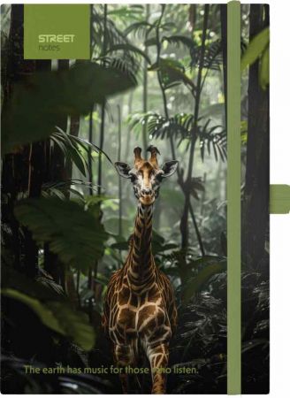 Blok ANIMALS Giraffe A5 linka s gumou