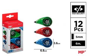 Korekční páska 5 mm 6, 12 ks na blistru