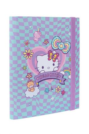Desky na sešity A5 s širokou gumou - Hello Kitty vzor 1