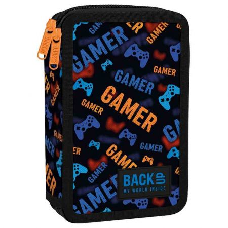 Penál 2 zipy vybavený - Gamer