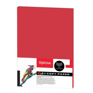 Xeropapír OPTIMA 80g A4 100l červený intensive