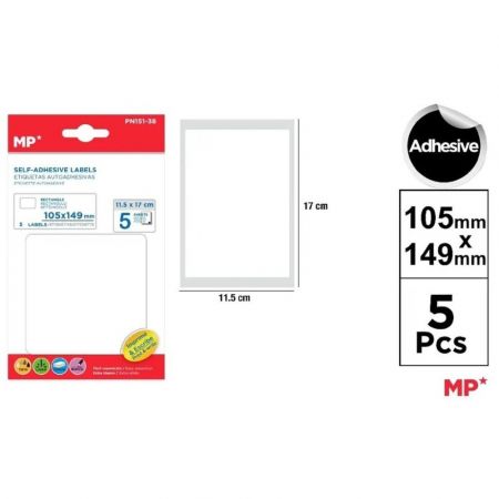 Samolepící etikety 105 x 149 mm 5 ks