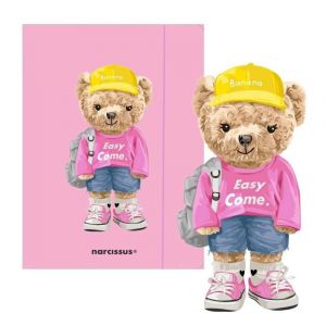 Desky s gumou A4 Teddies a Medvídek v kšiltovce