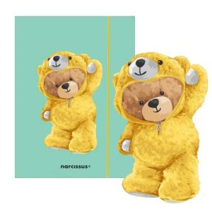 Desky s gumou A4 Teddies a Medvídek v teplákovce