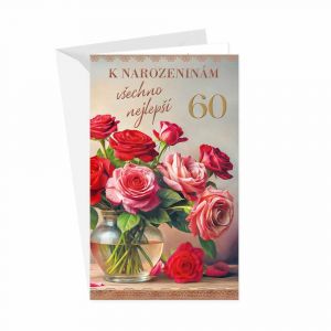 ARGUS Přání k 60.narozeninám 15-6609c60