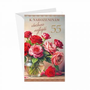 ARGUS Přání k 55.narozeninám 15-6609c55