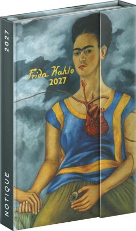 Diář týdenní magnetický Frida Kahlo 2027, 11cm x 16cm, PGD-37253-V