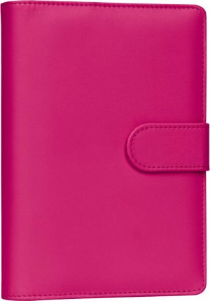 Diář týdenní kroužkový Refill s vyměnitelnými listy 2027, fuchsiový, 12,5cm x 19cm, PGD-37