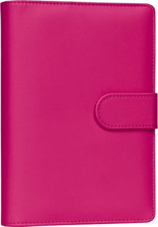 Diář týdenní kroužkový Refill s vyměnitelnými listy 2027, fuchsiový, 12,5cm x 19cm, PGD-37