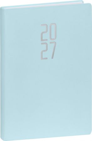 Diář denní Ponza 2027, světle modrý, 15cm x 21cm, PGD-DA5PO-7081
