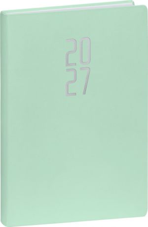 Diář denní Ponza 2027, mentolový, 15cm x 21cm, PGD-DA5PO-7082