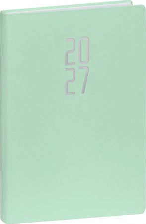 Diář denní Ponza 2027, mentolový, 15cm x 21cm, PGD-DA5PO-7082