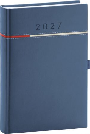 Diář denní Tomy 2027, modro-červený, 15cm x 21cm, PGD-DA5TO-7716