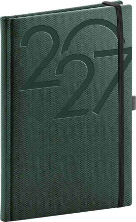 Diář týdenní Ajax 2027, zelený, 15cm x 21cm, PGD-TA5AJ-7720
