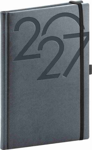 Diář týdenní Ajax 2027, černý, 15cm x 21cm, PGD-TA5AJ-7798