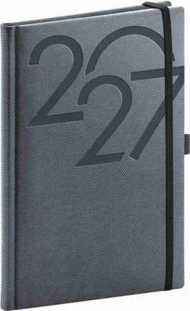 Diář týdenní Ajax 2027, černý, 15cm x 21cm, PGD-TA5AJ-7798
