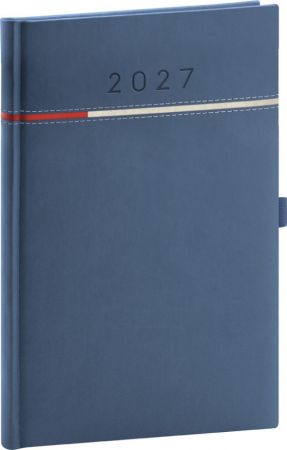 Diář týdenní Tomy 2027, modro-červený, 15cm x 21cm, PGD-TA5TO-7716