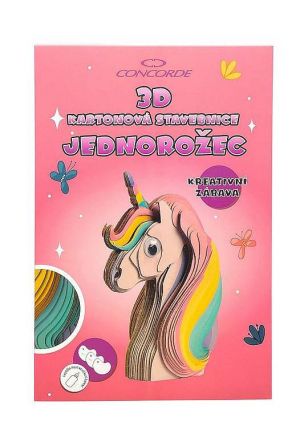 3D kartonová stavebnice Jednorožec A371