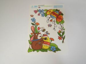 Okenní folie rohové - zajíček