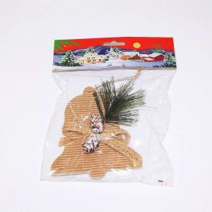 Vánoční dekorace Kraft zvonek 9416, vel 10cm (97519)