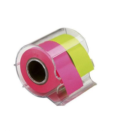 Samolepící papírky s odvíječem 2 barvy neon A09070