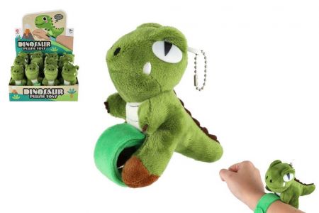 Náramek na ruku dinosaurus plyš/plast 13cm