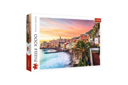Puzzle Bogliasco, Ligurie, Itálie 1000 dílků 68,3x48cm v krabici 40x27x6cm