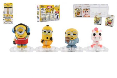 Sada figurek Mimoni 4ks Bitty POP! 2cm 4 druhy v krabičce