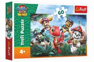 Puzzle Tlapková patrola/Paw Patrol Dino Movie: Dinosauří záchrana 33x22cm 60dílků v krabič