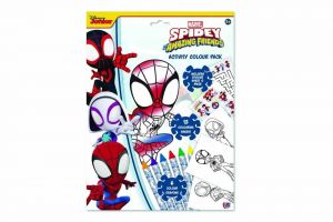 Pracovní listy A4 Spidey s barvami v papírové obálce