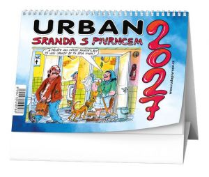 Kalendář stolní - Urban - Sranda s Pivrncem 2027, 22,5cm x 16cm, SN20-27