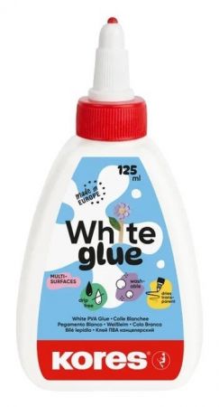 KORES White glue 125 ml, rychlouzávěr, lepí i dřevo