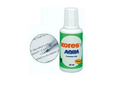 KORES Opravný lak Aqua 20 ml, se štětečkem