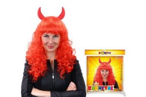 Paruka Čertice, dospělá (karnevalový-čertovský-doplněk) HALLOWEEN