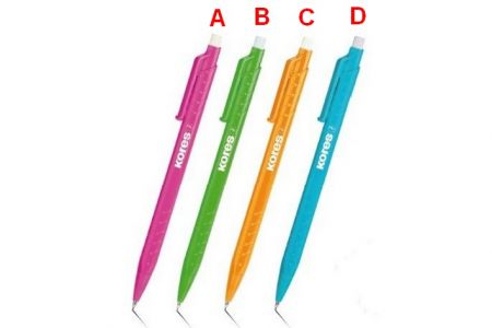 KORES M1-FANCY 0,5 mm, mix barev (zelená, oranžová, růžová, tyrkysová)