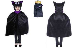 Karnevalový plášť NETOPÝR 3-10let, 104-150cm (kostým na karneval) HALLOWEEN