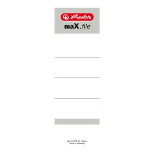 Štítky na pořadač 8cm/10ks, samolepicí, bílé (Herlitz)