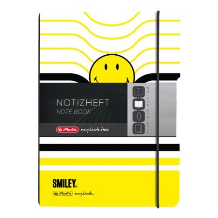 Sešit my.book flex A5/40 čtvereček, PP, Smiley B&Y (Herlitz)