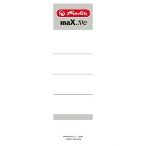 Štítky na pořadač 8cm/10ks, bílé (Herlitz)